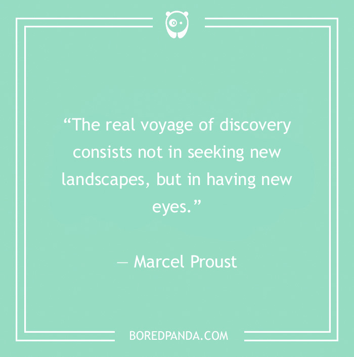 Marcel Proust quote on voyage discoveries 