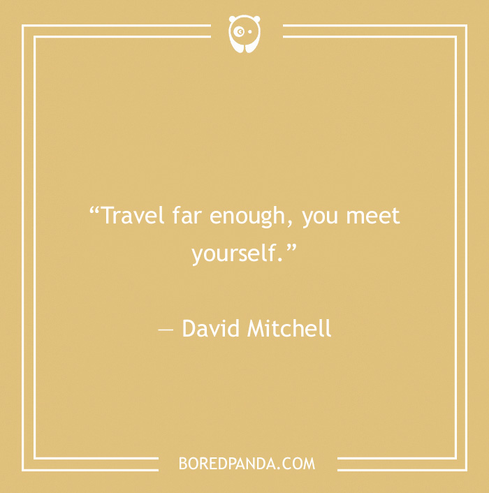 David Mitchell quote on finding yourself 