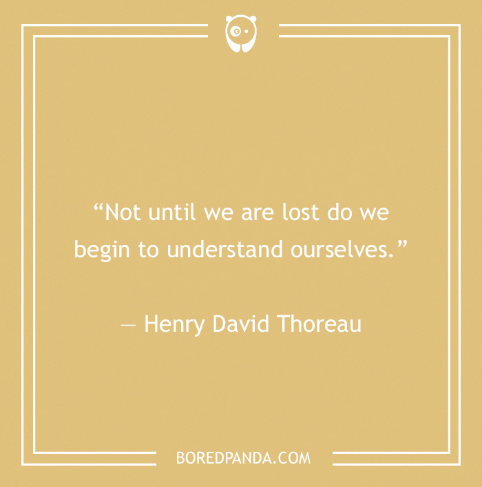 Henry David Thoreau quote on understanding ourself 