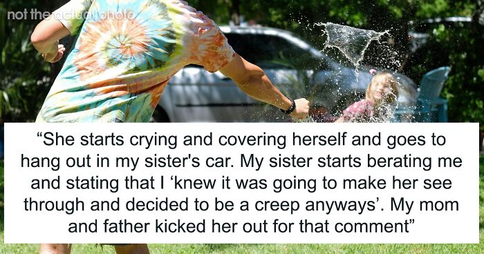 Man Sprays His Bratty Niece With A Hose After She Wouldn’t Stop Throwing Water Balloons At His Kid