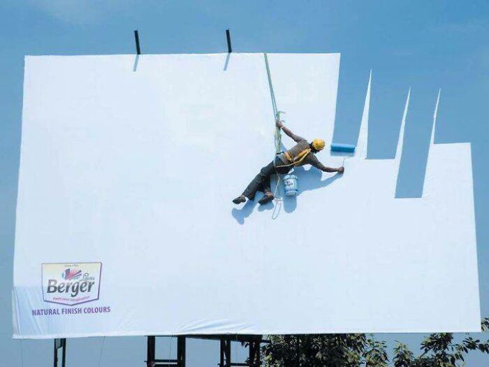 Billboard Showcasing Their Natural Paint Selection. Awesome!
