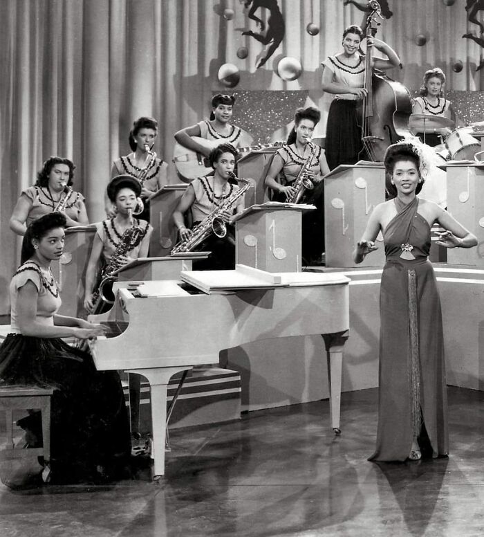 The International Sweethearts Of Rhythm, The Pioneering All-Girl Jazz-Swing Group, With Bandleader Anna Mae Winburn, 1940s