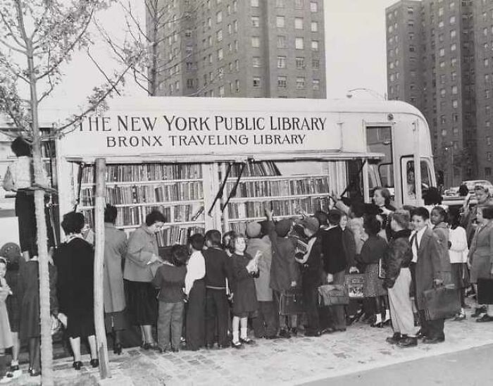 NY Public Library Bookmobile – Bronx, 1950