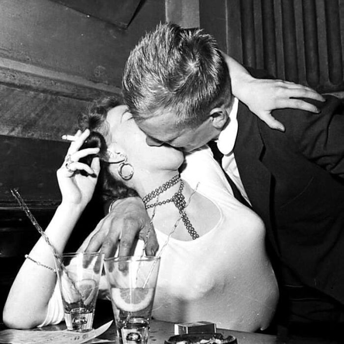 Romance Is In The Air At Scandinavia’s Most Popular Dance Club, Nalen, In Stockholm, 1956. Photo By John Firth