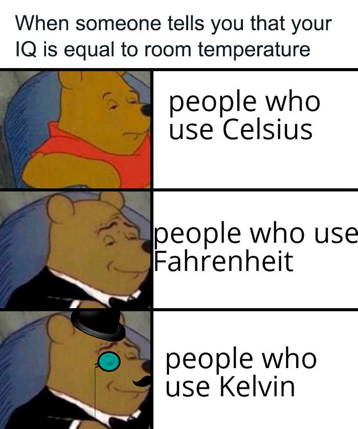 Winnie The Pooh Temperature meme 