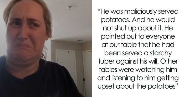 Woman Has Had Enough Of Best Man’s Whining About Potatoes, Takes Them Off His Plate And Eats Them Herself