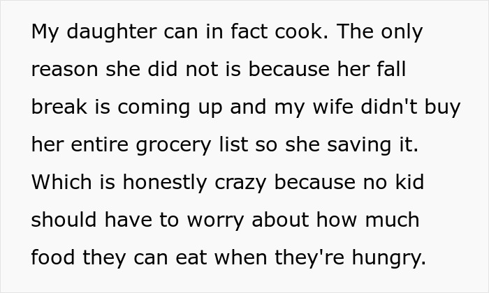 Man Discovers Wife Purposefully Cooks Meals Daughter Won’t Eat, Decides On Divorce Man Discovers Wife Purposefully Cooks Meals Daughter Won’t Eat, Decides On Divorce