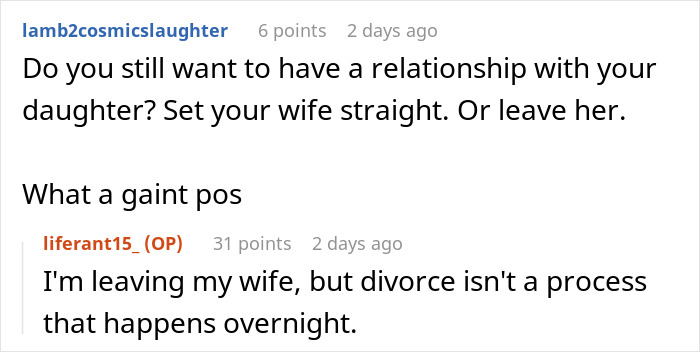Man Discovers Wife Purposefully Cooks Meals Daughter Won’t Eat, Decides On Divorce