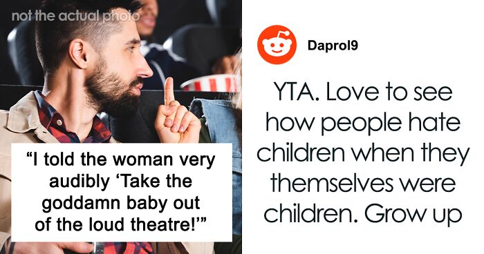 Baby Keeps Crying At The Movie Theater, Frustrated Guy Loses It And Yells At The Mom