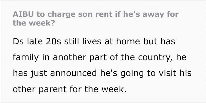 Parent Expects Son To Keep Paying Rent Even While He’s Away From Home, He Refuses Parent Expects Son To Keep Paying Rent Even While He’s Away From Home, He Refuses