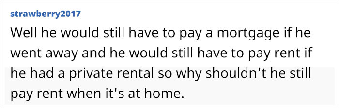 Parent Expects Son To Keep Paying Rent Even While He’s Away From Home, He Refuses Parent Expects Son To Keep Paying Rent Even While He’s Away From Home, He Refuses
