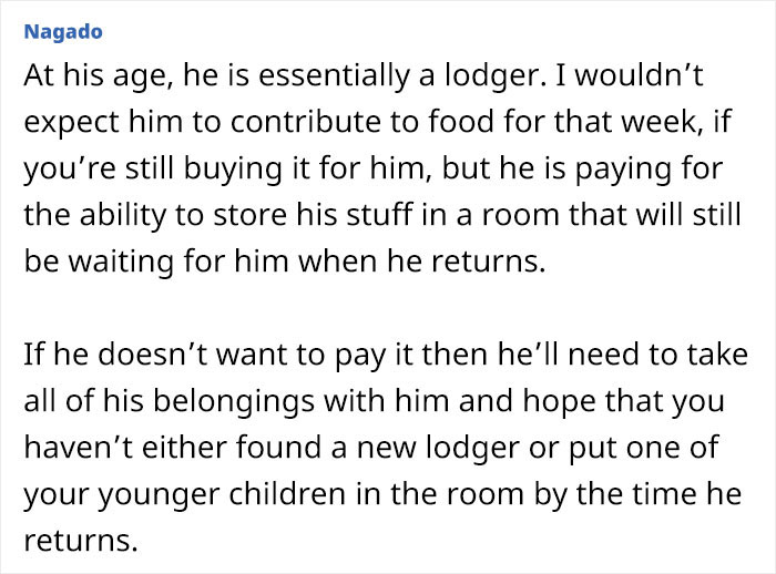 Parent Expects Son To Keep Paying Rent Even While He’s Away From Home, He Refuses Parent Expects Son To Keep Paying Rent Even While He’s Away From Home, He Refuses