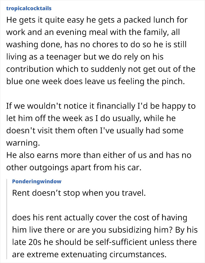 Parent Expects Son To Keep Paying Rent Even While He’s Away From Home, He Refuses Parent Expects Son To Keep Paying Rent Even While He’s Away From Home, He Refuses