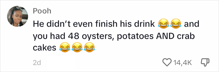 Internet Sides With A Man Who Sneaked Out On A Date Who Ate 48 Oysters As An Appetizer Internet Sides With A Man Who Sneaked Out On A Date Who Ate 48 Oysters As An Appetizer
