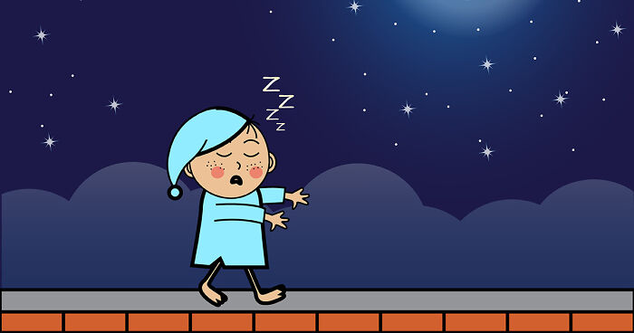 6. We Can Sleep With Our Eyes Open. This Is Called Sleepwalking. It Is A Type Of Sleep Disorder That Causes People To Walk Or Perform Other Activities While They Are Asleep