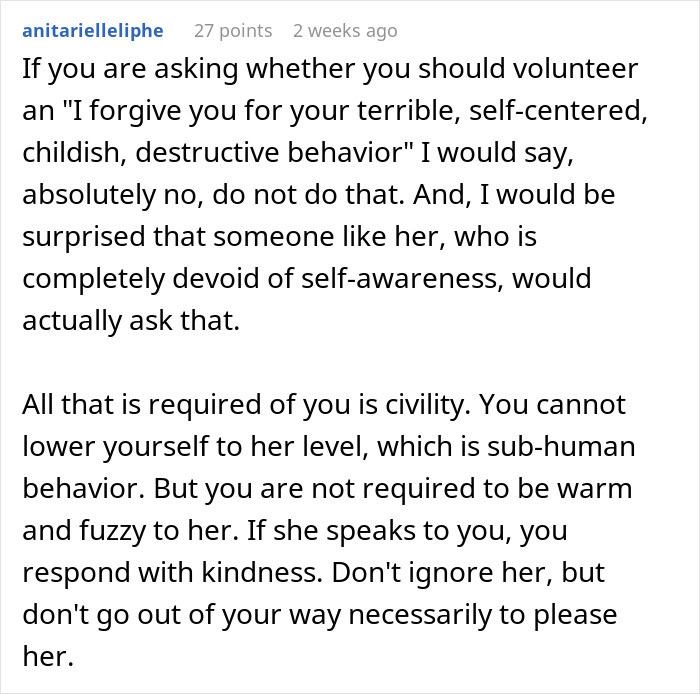 Bride Considers Going No-Contact With MIL After She Selfishly Ruined Their Wedding Day Bride Considers Going No-Contact With MIL After She Selfishly Ruined Their Wedding Day