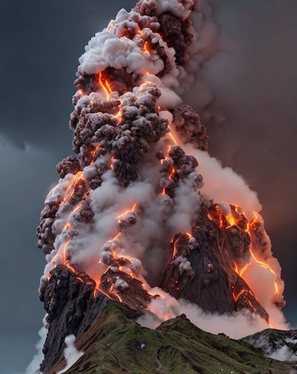 An Erupting Volcano! But If I Close My Eyes A Little, I See Serena Williams