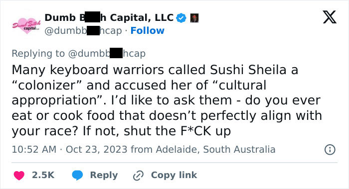 "Deranged Standards Are Only Applied To White People": Aussie-Style Sushi Spot In NYC Sparks Outrage