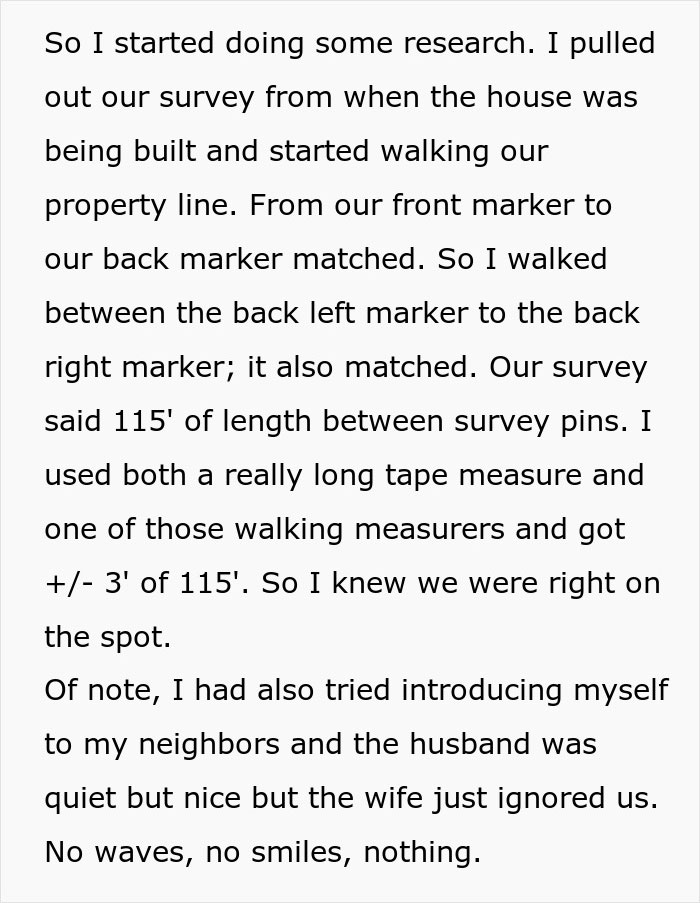 Person Maliciously Complies With Entitled Neighbor’s Demands, Ends Up With More Land Person Maliciously Complies With Entitled Neighbor’s Demands, Ends Up With More Land