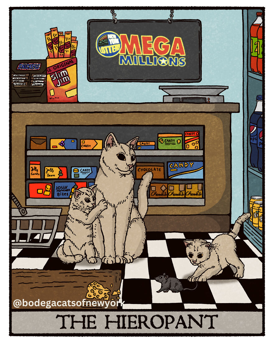 Check Out The First 7 Cards From The Upcoming Bodega Cats Tarot Deck Check Out The First 7 Cards From The Upcoming Bodega Cats Tarot Deck