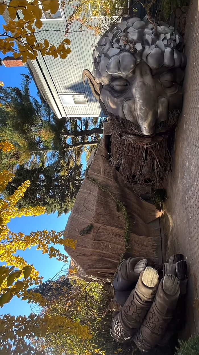 Architect Dad Builds Huge Halloween Installations Every Year, Goes Viral On TikTok