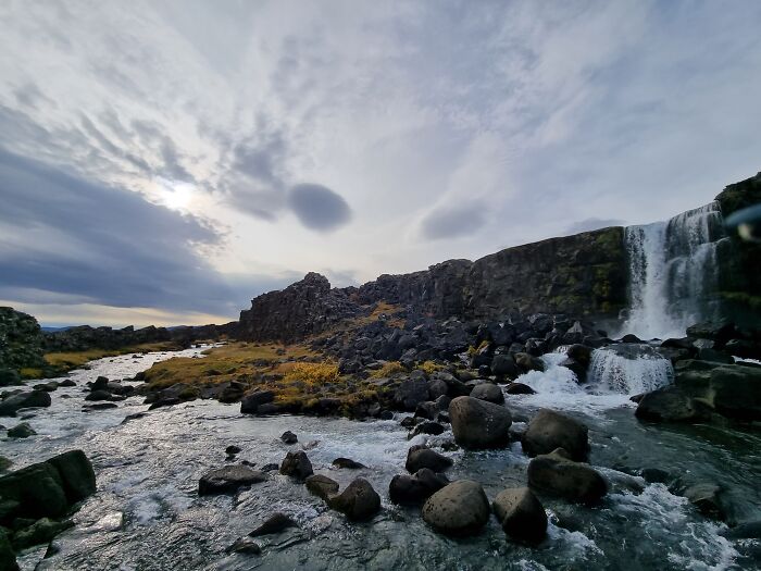 Öxarárfoss In Iceland