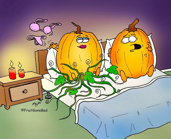 41 New Times NY Cartoonist Captures Dark Humor In One-Panel Food Comics