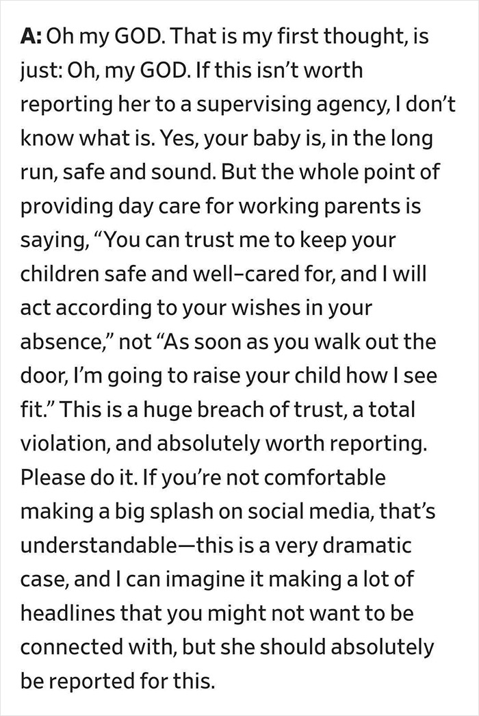 Mom Horrified After Catching Day Care Provider Breastfeeding Her Baby Mom Horrified After Catching Day Care Provider Breastfeeding Her Baby