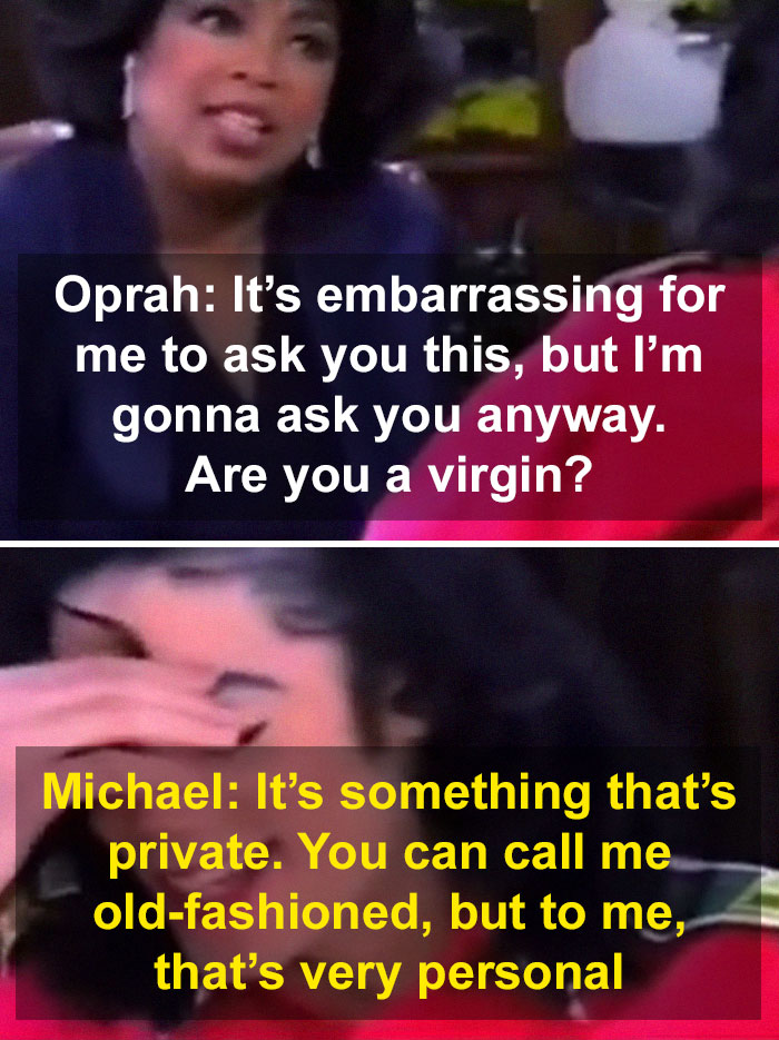 In 1993, Oprah Asked Michael Jackson If He Was A Virgin, Then Pressured Him To Answer When He Tried To Skirt Around It