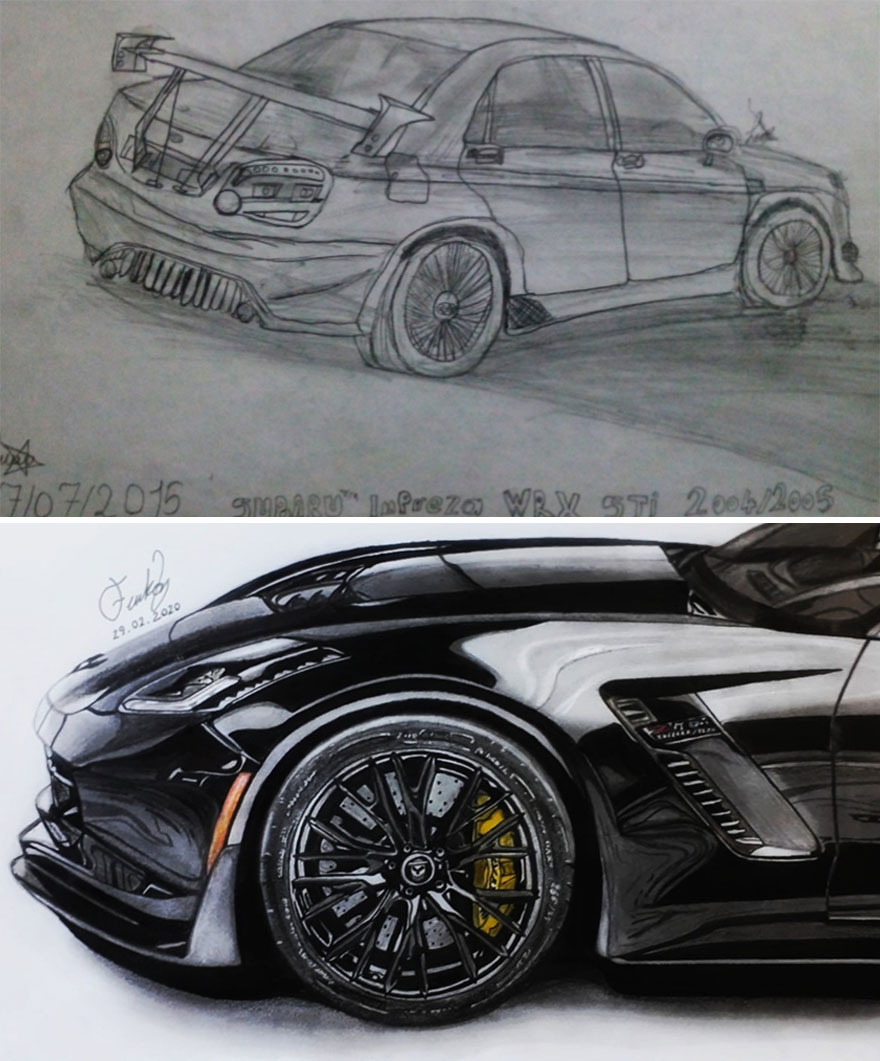 Progress Of My Drawing In 5 Years