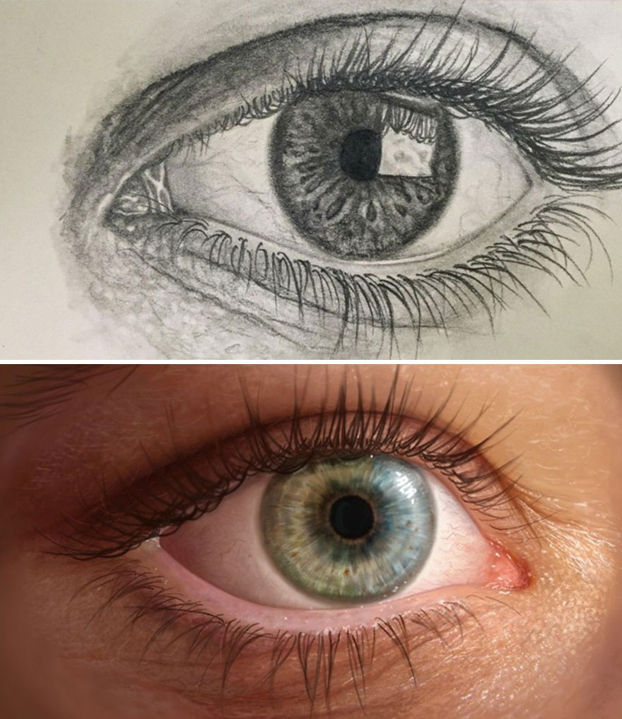 I Like To Draw An Eyeball Every Few Years To Mark My Progress, This Year I'm Really Proud