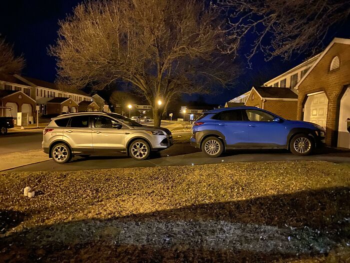 Neighbor Parked Me (Blue Kona) In Again Last Night. I Have Probably A Dozen Texts Asking Them To Move Or Ask For My Space When This Has Happened In The Past. No Response. It Feels Like I Shouldn’t Have To Maneuver My Car So Much On My Own Driveway
