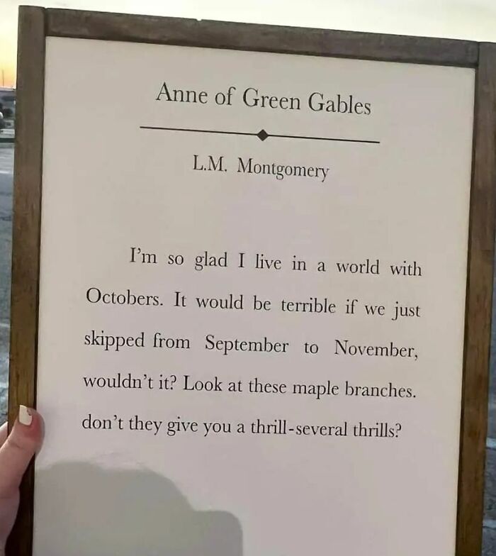 Behold! Pg. 80 Of Anne Of Green Gables Printed On A Wooden Canvas. 🥺 Found At The Goodwill In Milford, De Of Course It Came Home With Me!