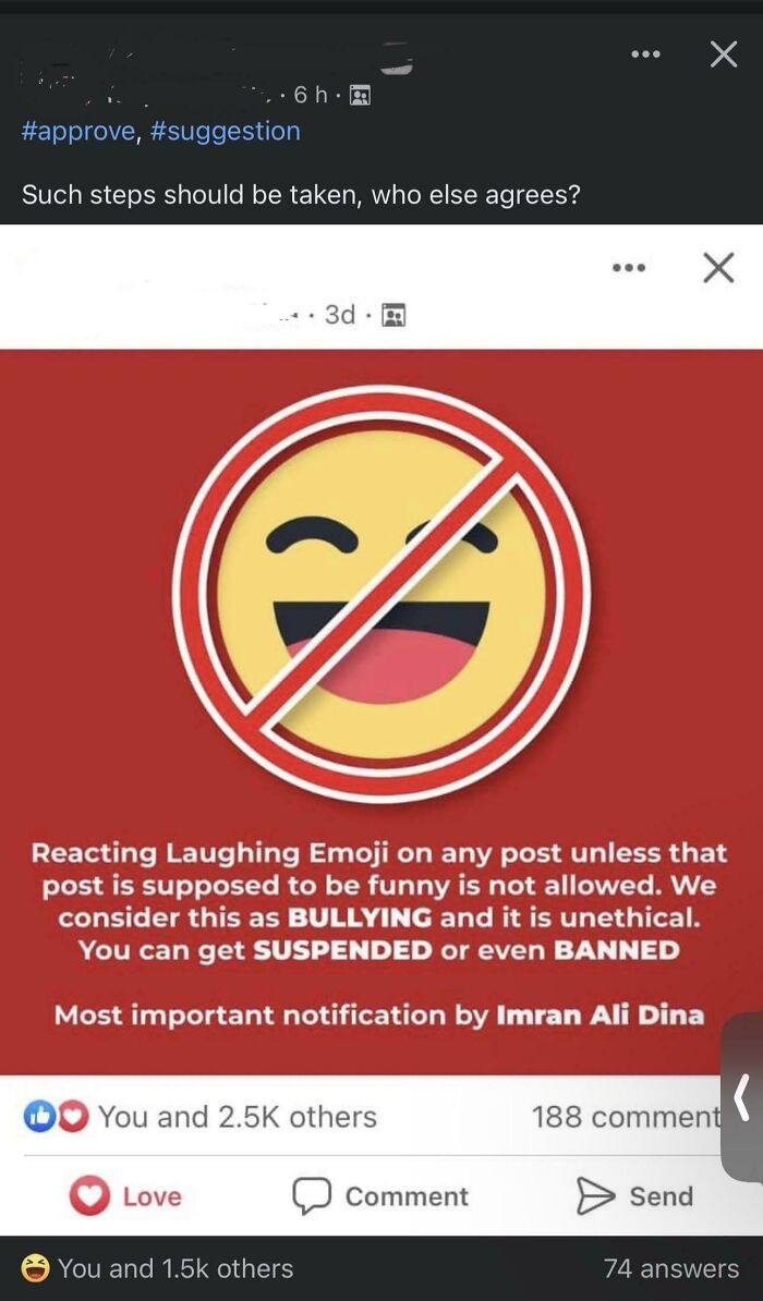 To Stop People From Using The Laugh React