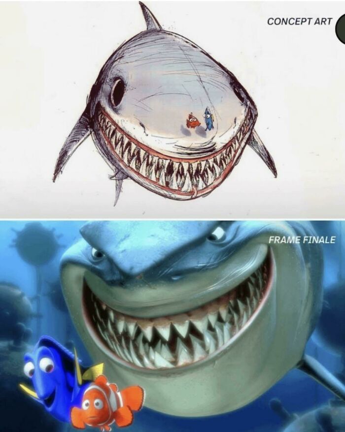 Concept Art For Bruce From Finding Nemo