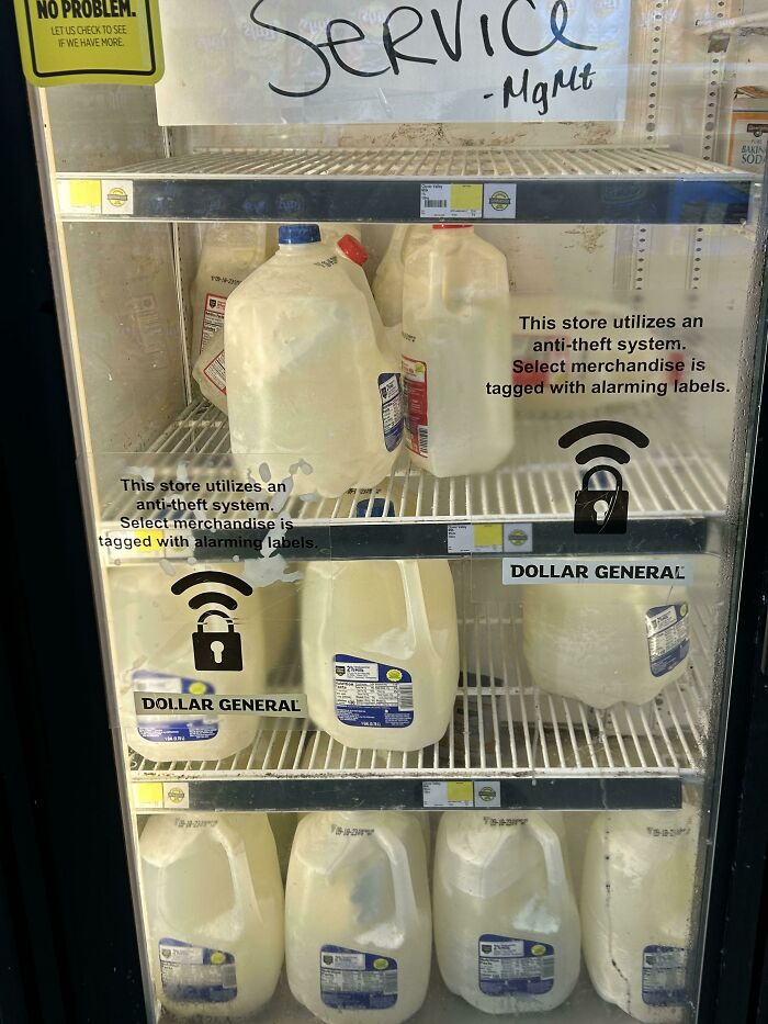 This Milk Has Been Rotting In A Broken Fridge At My Local Dg For A Month. They Don’t Even Have The Decency To Throw It Out