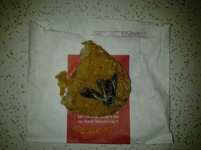 I Was Eating A Hash Brown From McDonald's On The Way Home When I Felt Something On The Bottom