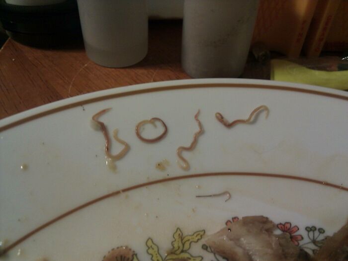 I Found These In The Fish I Was Eating