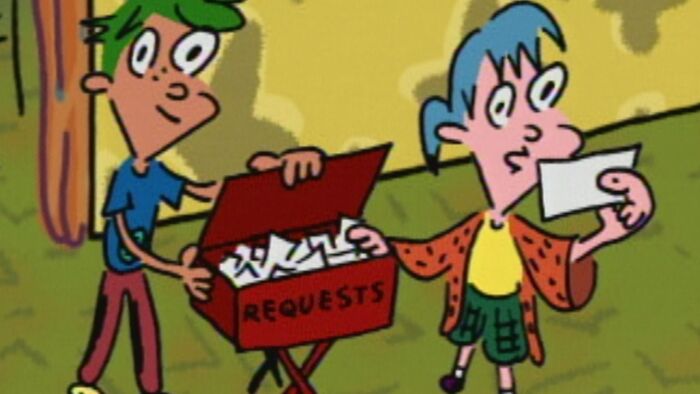 KaBlam! cartoon with June and Henry