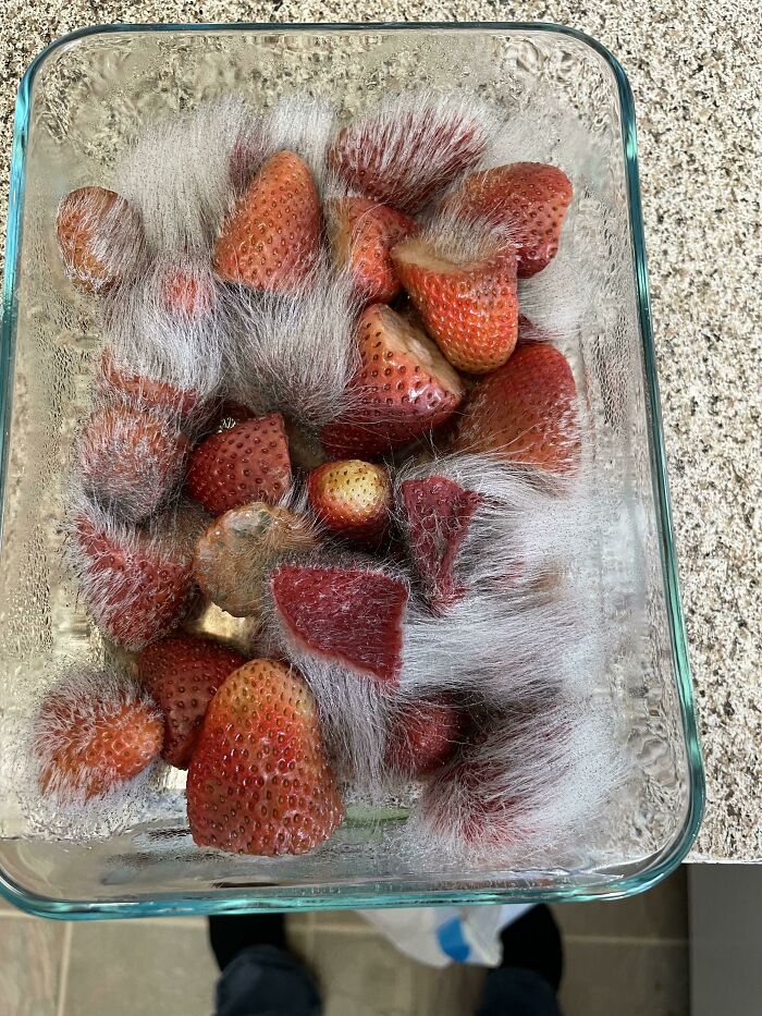 Strawberries In A Pyrex