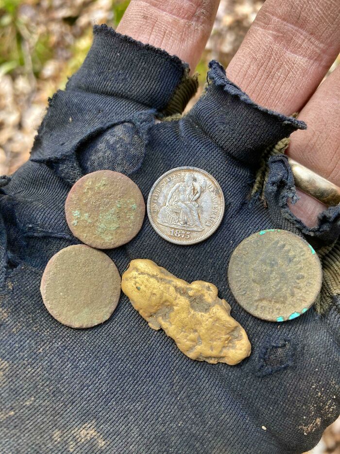 He encontrado una pepita de oro de 15 gramos mientras detectaba metal