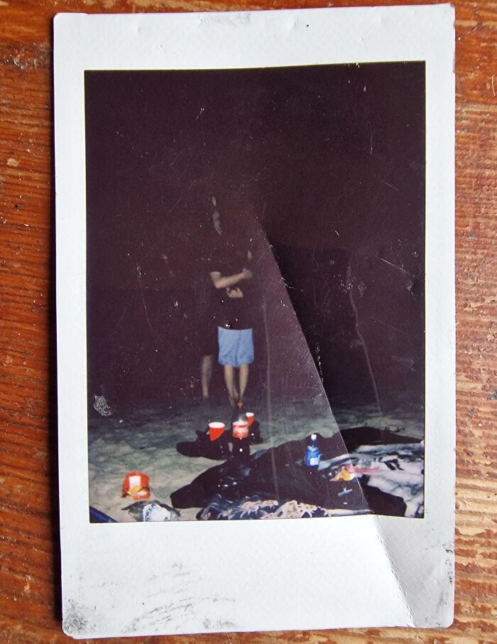 A Creepy Polaroid On The Beach In Dublin