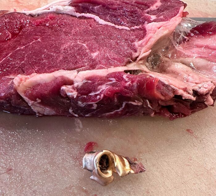 A Bullet Was Found In My Moose Ribeye