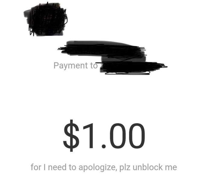 Using A Cash App To Beg Your Ex To Unblock You