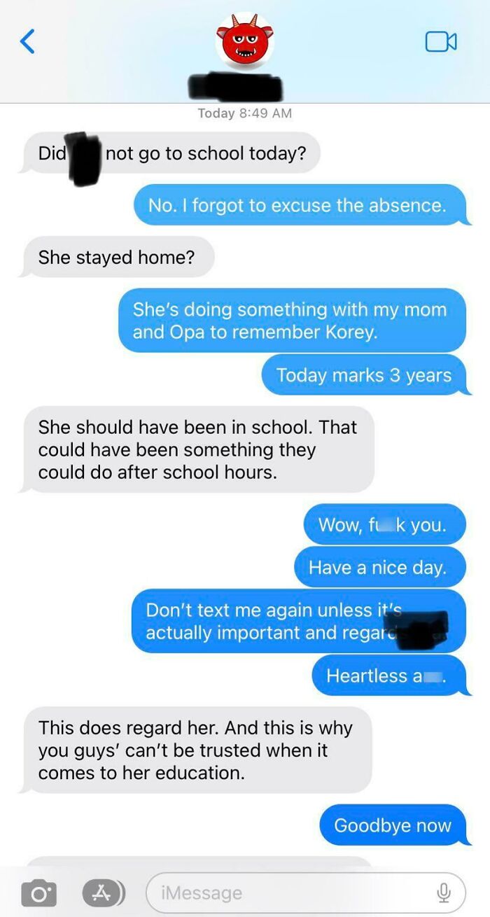 A Text With My Ex Wife