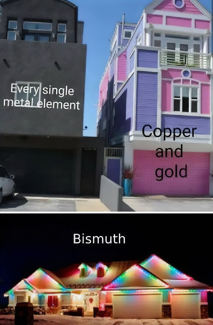 Meme about Bismuth and metal elements