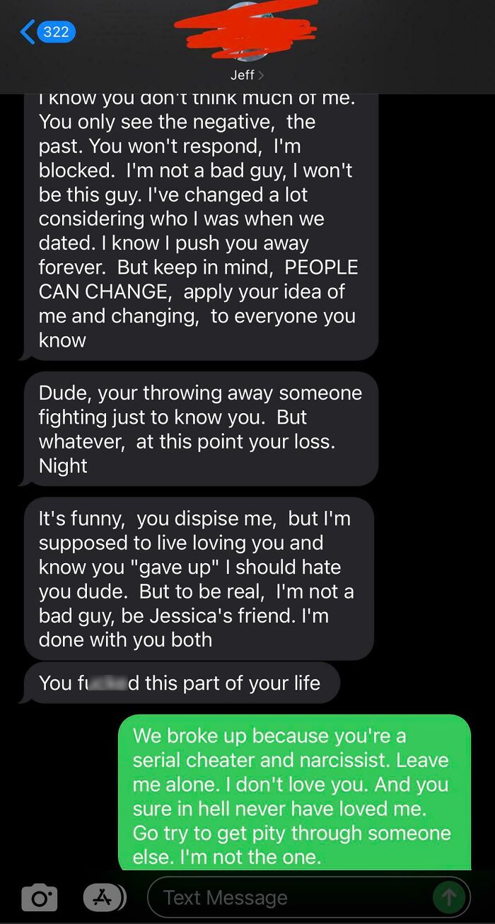 Ex Cheats On Me And Says I Threw Him Away