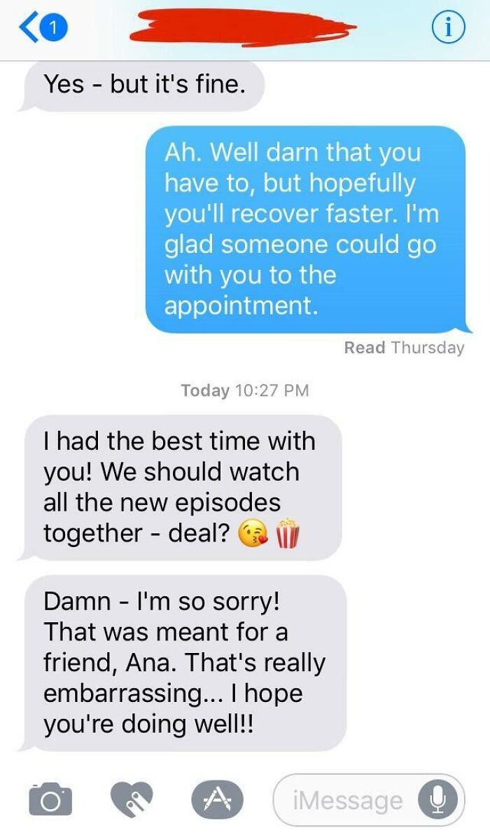 My Ex Texted Me This, Later Admitted To It Being Completely Fake. My Name Sounds Similar To Ana