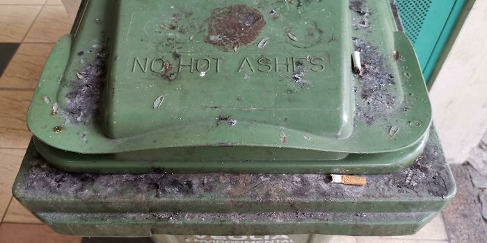 No Hot Ashes It Says 