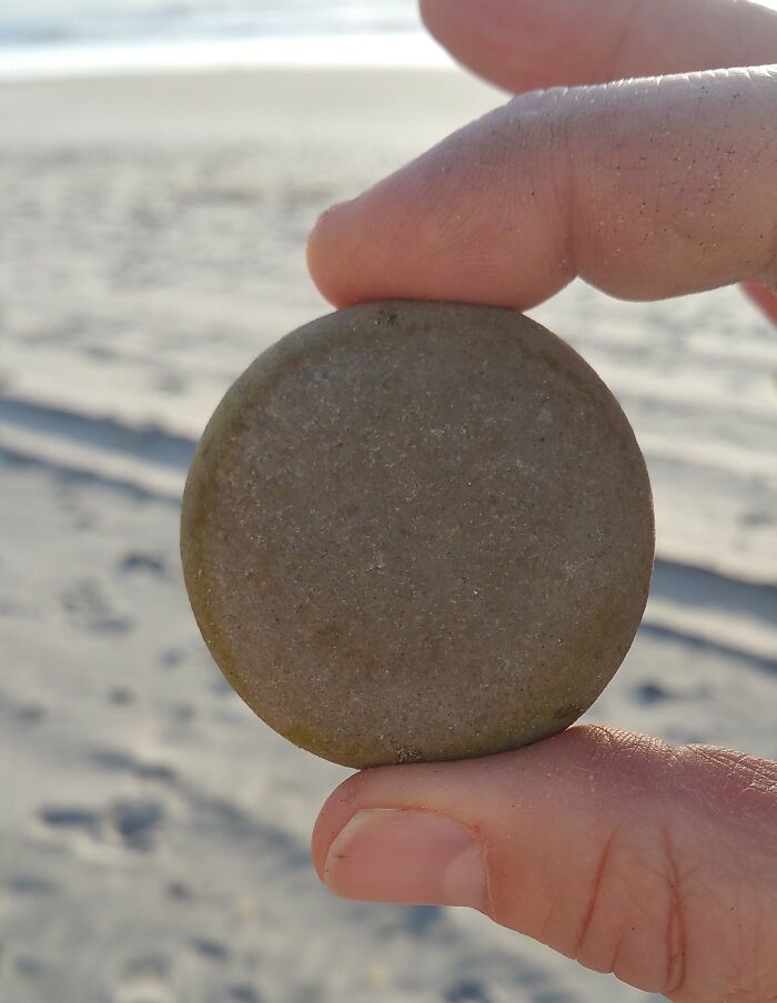 Found This Perfectly-Round Rock At The Beach